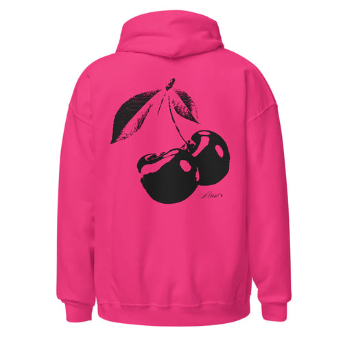 Cherry Muse Premium Hoodie in Hot Punch